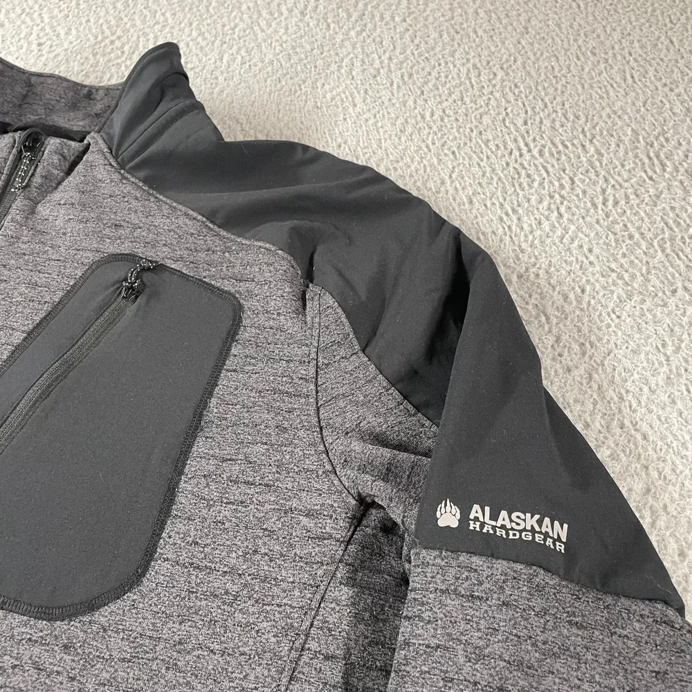 Alaskan Hardgear Duluth Trading Blackburn 1/4 Zip Pullover Fleece Jacket Grey XL